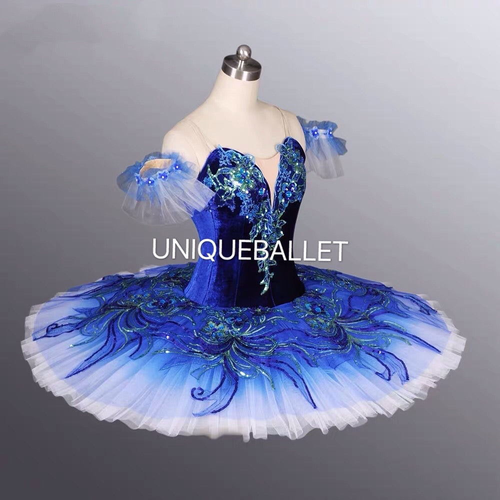 Professional Royal Blue Ballet Costume Blue Bird Princess Florine Ball UniqueBallet