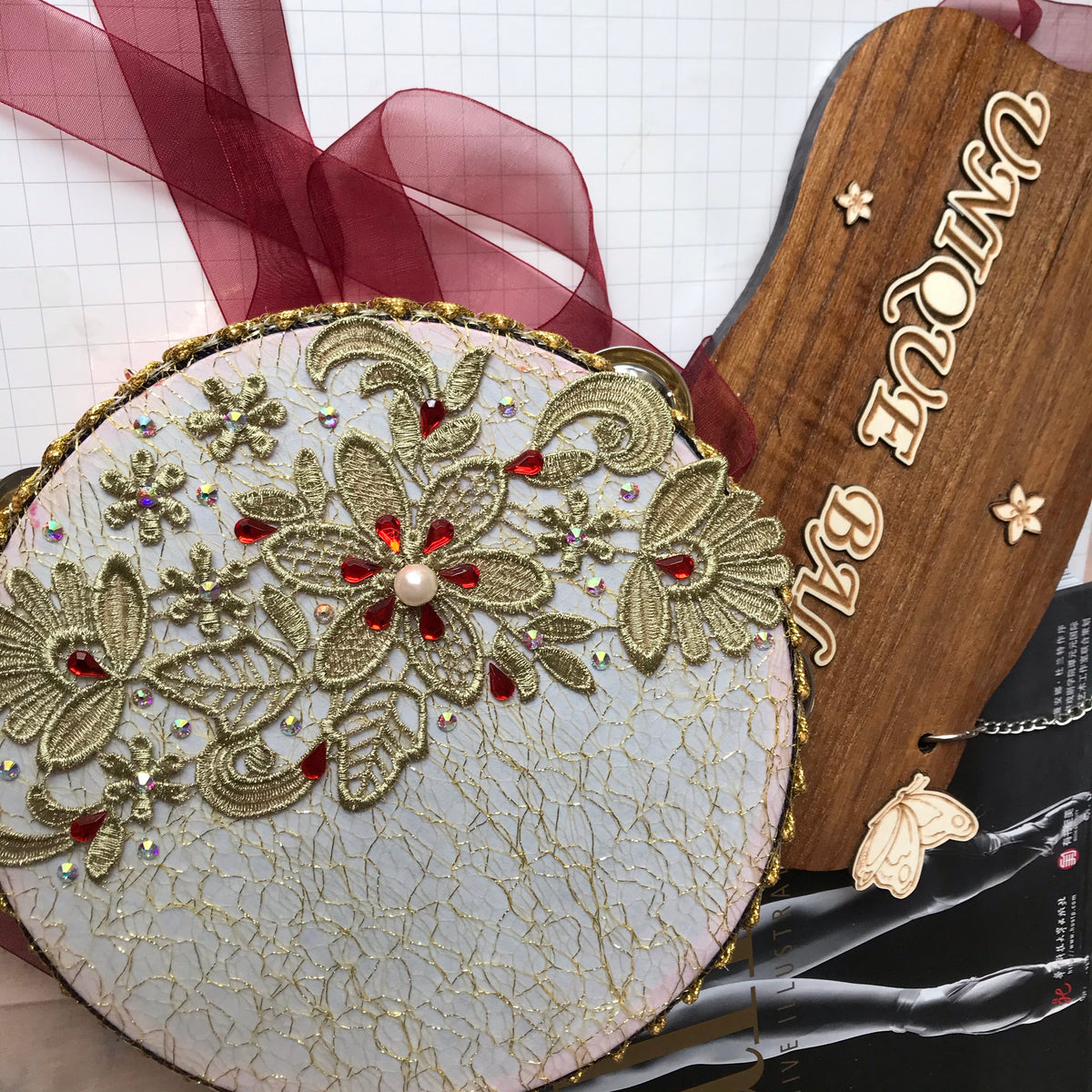Handmade Customized La Esmeralda Tambourine Ballet Dance Accessories
