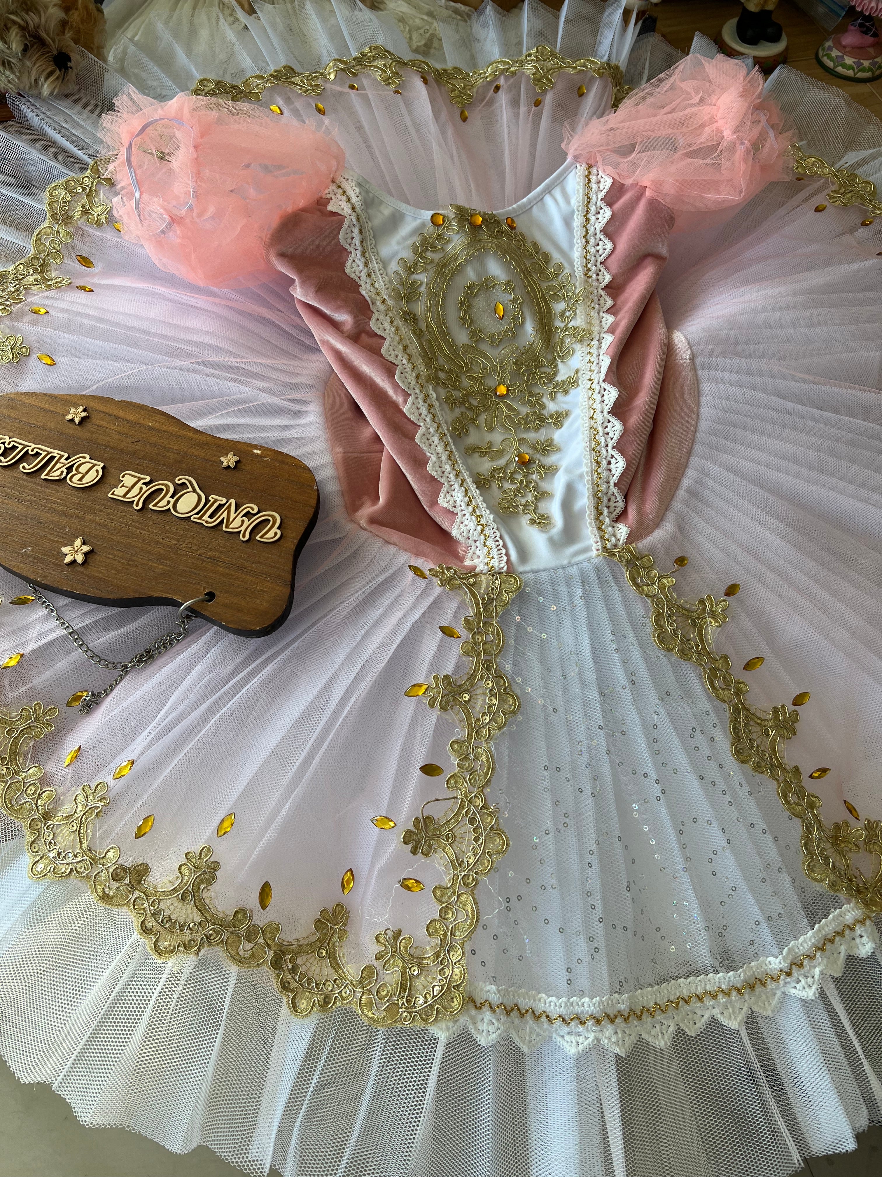Pink Sleeping Beauty Princess Aurora Classic Ballet TuTu Costume (Unprofessional)-5CPNK3DFLW