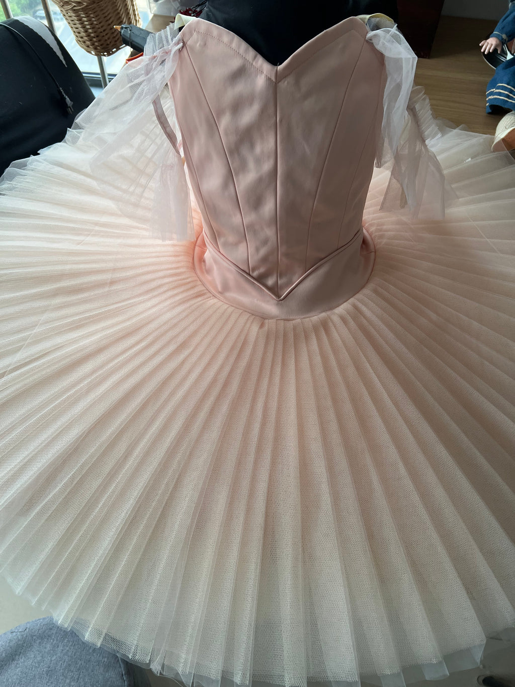 ** Sample Discount** Professional Peach Pink Classic Ballet TuTu Costume Plain Tutu For Self-decoration for Raymonda Sleeping Beauty