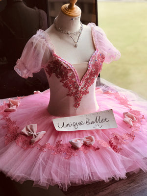 **Sample Discount** Cost-Effective Pull over Fairy Doll Classic Ballet TuTu Costume Coppelia Pink Bowknot Tutu Stage Costume Kids 135cm