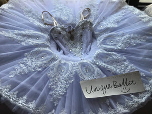 **Sample Discount**White Snow Queen Sleeping Beauty Silver Fairy La Bayadere Shade Classic Ballet TuTu Costume-Adult XL