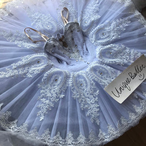 **Sample Discount**White Snow Queen Sleeping Beauty Silver Fairy La Bayadere Shade Classic Ballet TuTu Costume-Adult XL