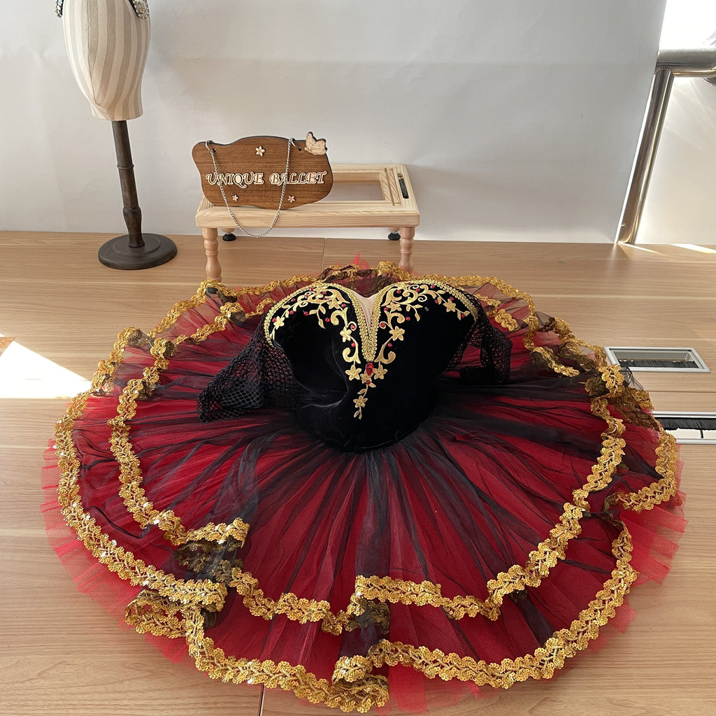 Sample Discount Professional Don Quixote Ballet Classical Tutu Costume Red Ballet Stage Costume