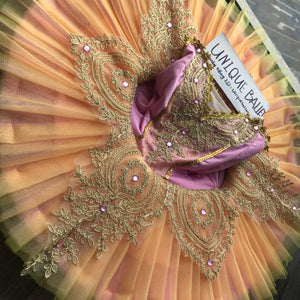 Sleeping Beauty Pink Yellow Canary Fairy Classic Ballet TuTu Costume (Unprofessional)-5CPNKYLWBOLUO