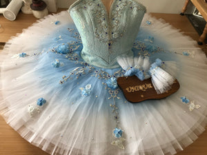Professional Blue Bird Princess Of Florine Sleeping Beauty Cinderella Classical Ballet Costume Platter Tutu Stage Dancewear With Hooks Competition Level