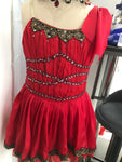 **Sample Discount** Red Diana Lyrical Ballet Costume In Sylvia For Kids
