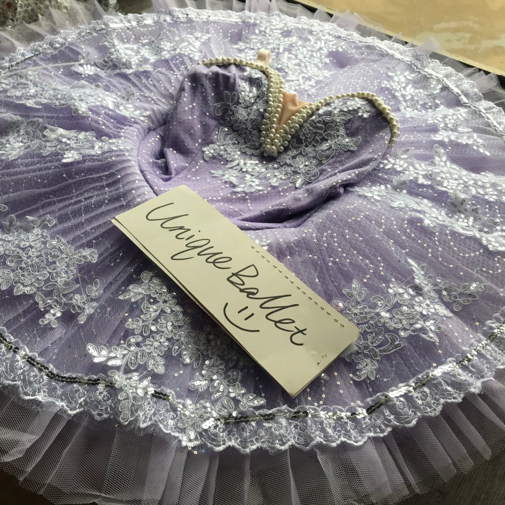 Lilac Sleeping Beauty Pearls Purple Classic Ballet TuTu Costume (Unprofessional)-5CLLCPEARL