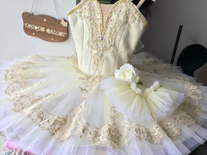 Professional Princess Aurora Wedding Sleeping Beauty The Vision Light Yellow Bridesmaids Variation Classic Ballet TuTu Costume