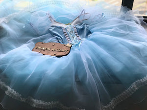 Giselle Romantic Ballet TuTu Costume Light Blue La Fille Mal Gardée Peasant Long Ballet Dress-YL-RGSL02OGZBLU