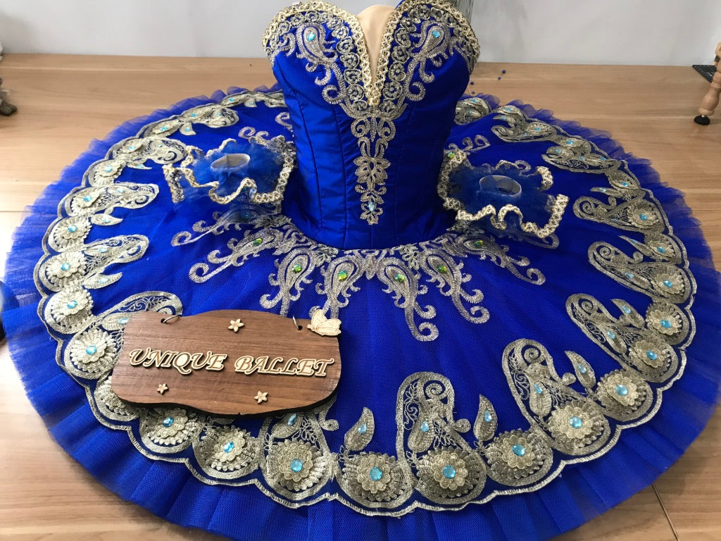 Professional Royal Blue Sleeping Beauty Blue Bird Princess Florine Princess Ballet Stage Classical Platter TuTu Costume YAGP Dance wear