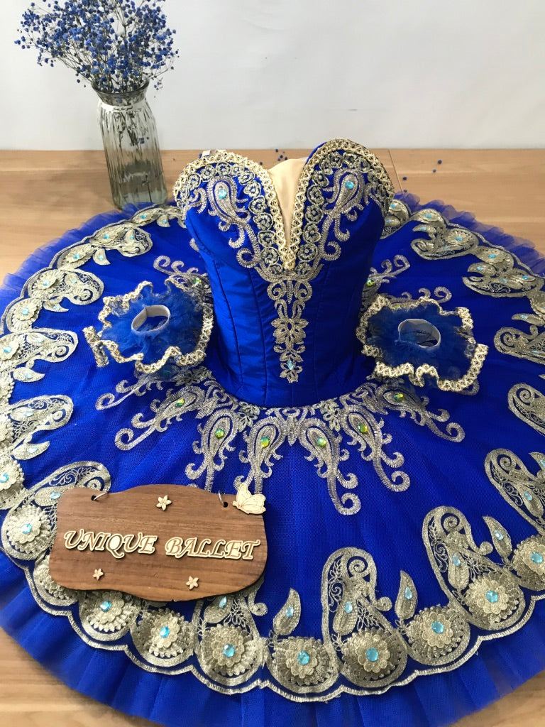 Professional Royal Blue Sleeping Beauty Blue Bird Princess Florine Princess Ballet Stage Classical Platter TuTu Costume YAGP Dance wear