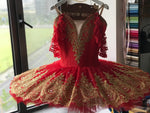 Professional Paquita Sleeping Beauty Temperament Fairy Red Classical Ballet Platter TuTu Costume YAGP Stage Costume With Hooks