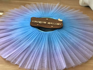 Professional Lilac Blue Ombre Bi-Color Ballet Rehearsal TuTu Skirt Ombré Practice Tutu