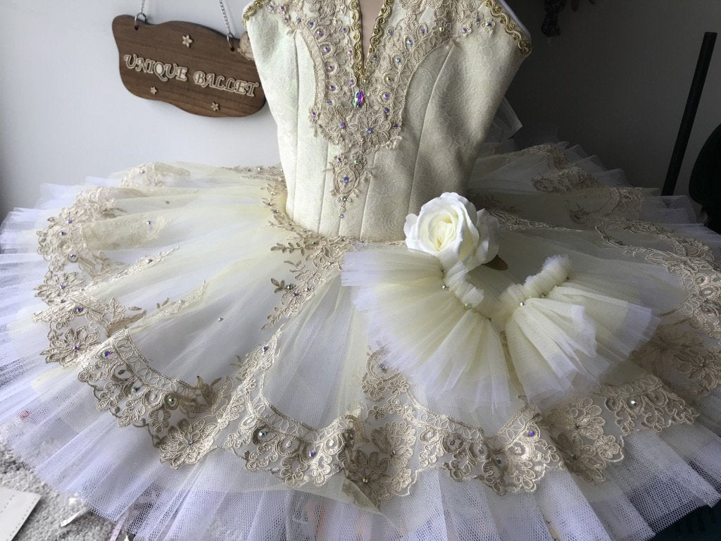 **Sample Discount** Professional Princess Aurora's Wedding Sleeping Beauty The Vision Light Yellow Bridesmaids Variation Classic Ballet TuTu Costume