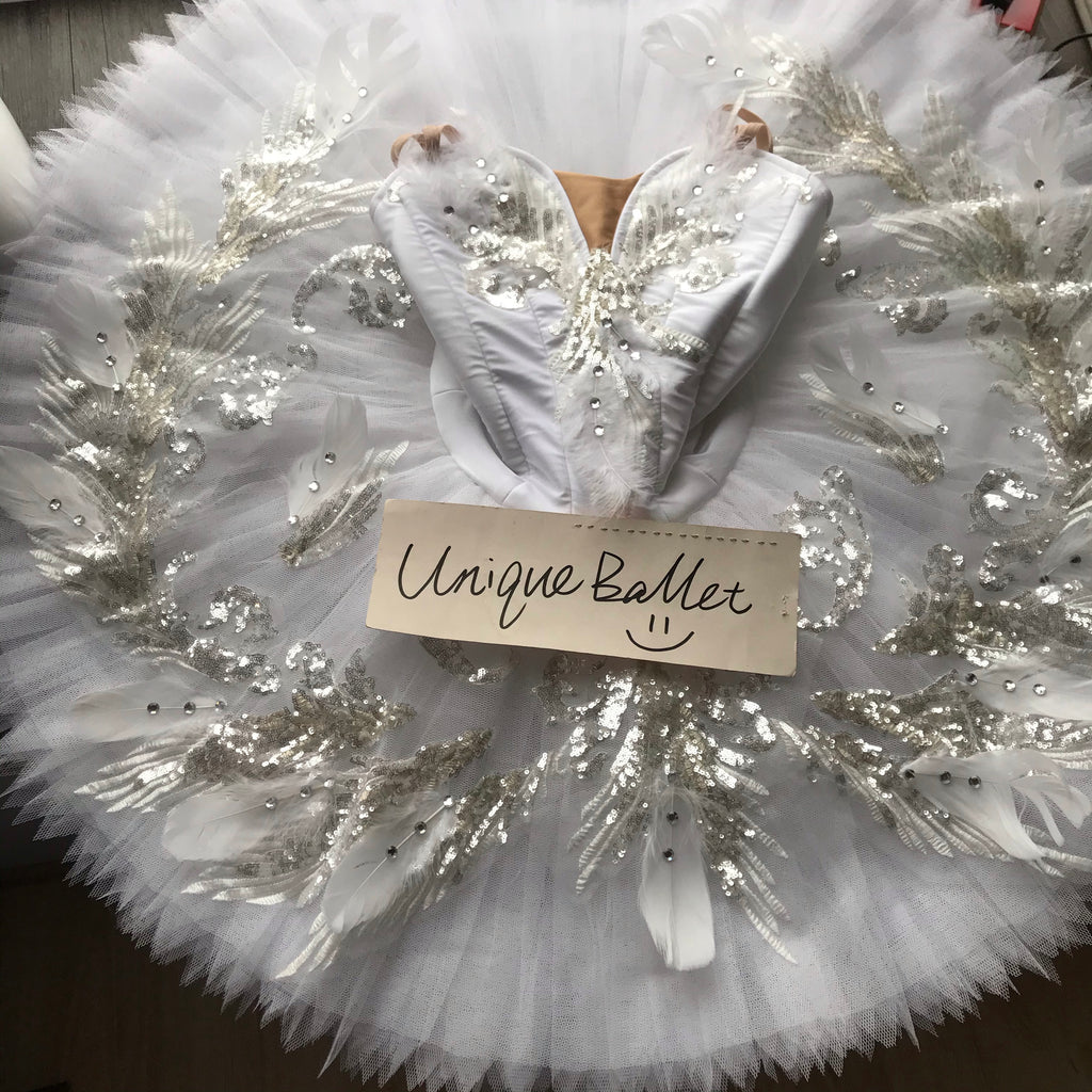 Professional Swan Lake Odette Classic Ballet Costume White Swan Dying Swan Одета Ballet Tutu Dress Stage Costume