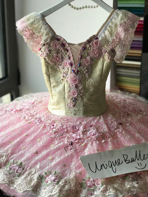 Professional Pink Sleeping Beauty Princess Aurora Classical Ballet TuTu Costume With Hooks YAGP Stage Performance Dance wear