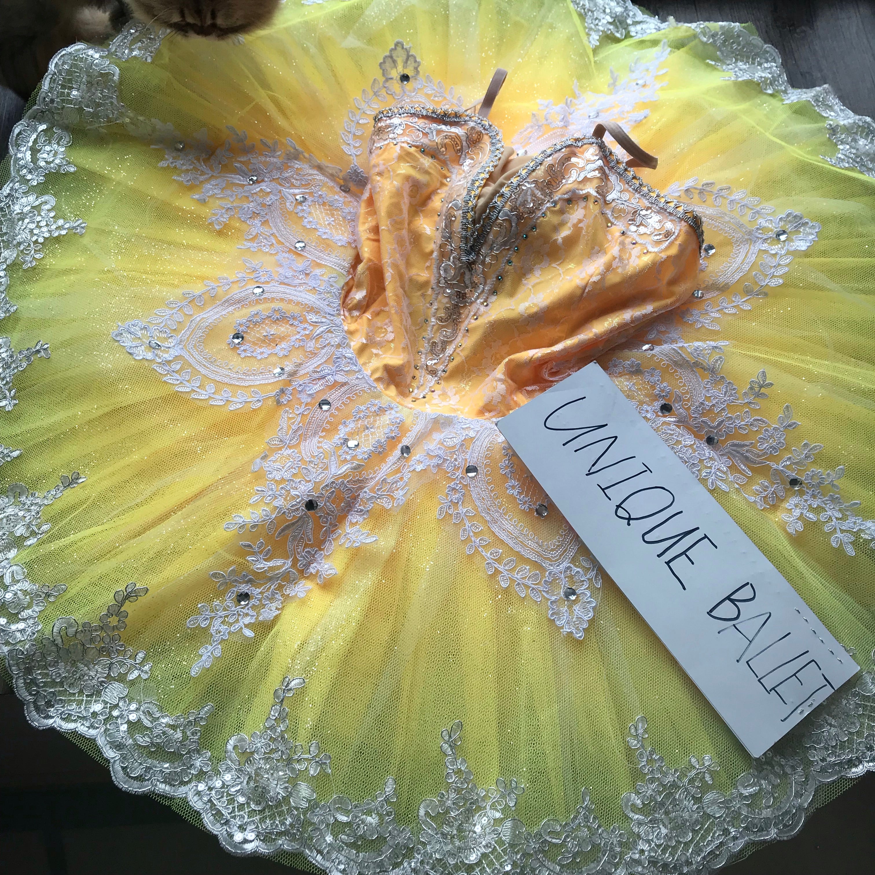 Cost-Effective Sleeping Beauty Yellow Classic Ballet TuTu Costume