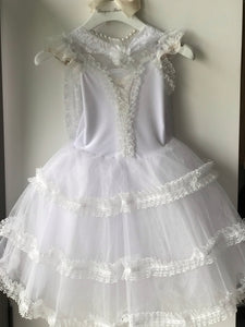 Laurencia Long Romantic Ballet TuTu Costume White Wedding Theme Romantic Long Ballet Dress 2021 Pull On Style