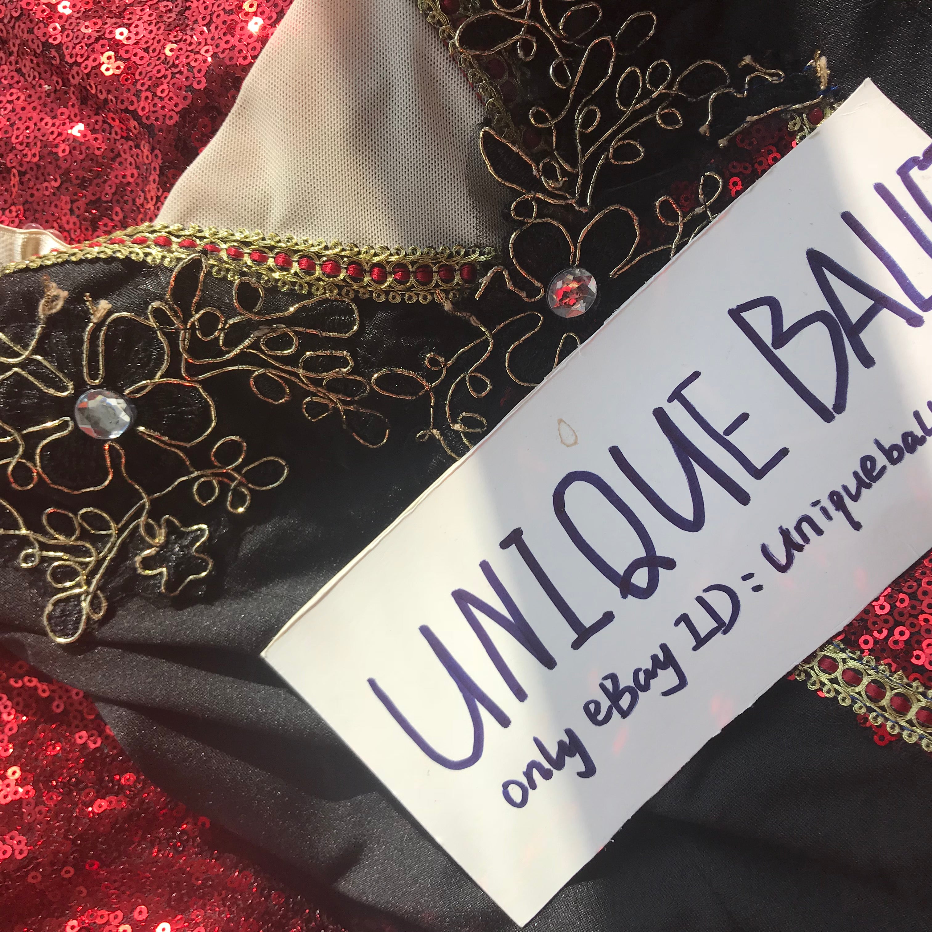 Red Don Quixote Classic Ballet TuTu Costume (Unprofessional)-5CREDBLKCLA
