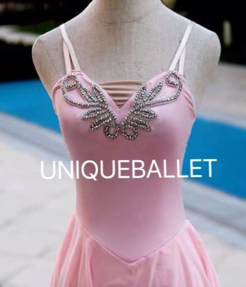 Pink Dewdrop Cupid Lyrical Ballet Costume Modern Ballet Dress YAGP Sta –  UniqueBallet