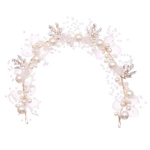 Flower Tiara White Les Sylphides/Chopiniana Variation Headpiece White Floral Wreath For Les Sylphides