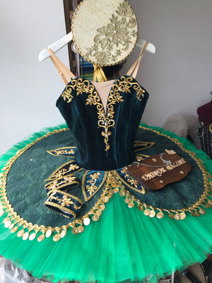 Professional Green La Esmeralda Classical TuTu Costume