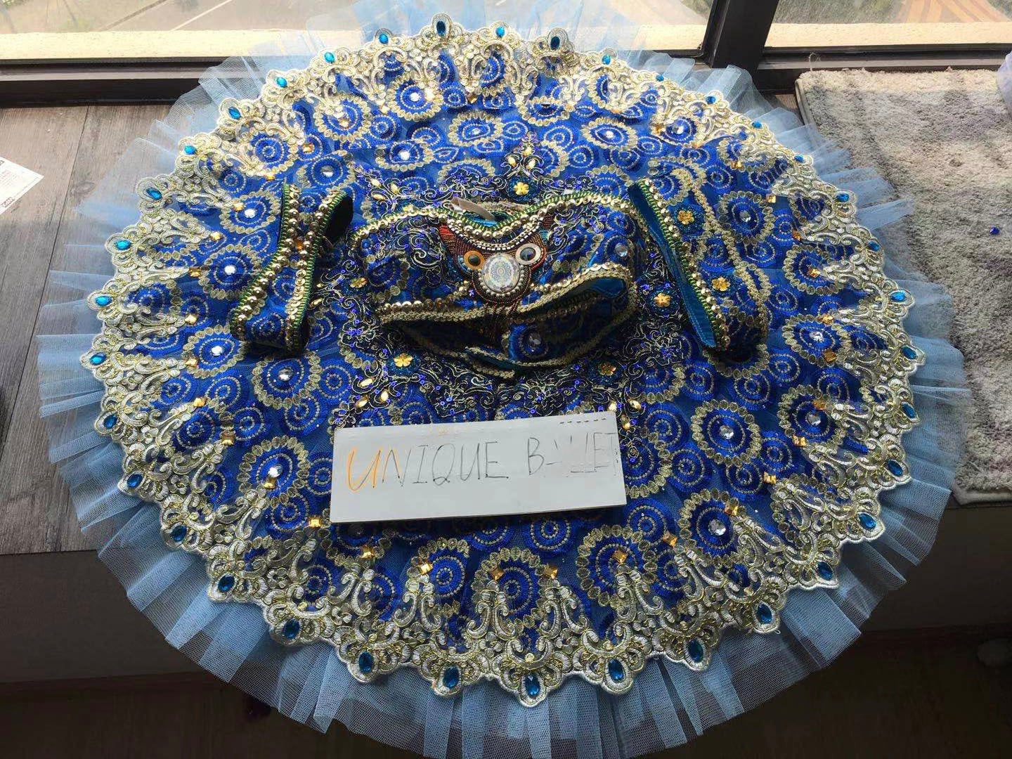 Professional 2 Pieces Blue Odalisque Le Corsaire Classic Ballet TuTu Costume Stage Platter Tutu YAGP Dancewear