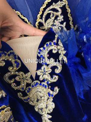 Cost-Effective Professional Princess Florine Blue Bird Gradient Classic Ballet Costume Stage Platter Tutu