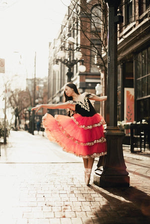 Don Quixote Kitri Long Romantic Ballet TuTu Costume Red Spanish Romantic Long Ballet Dress 2021