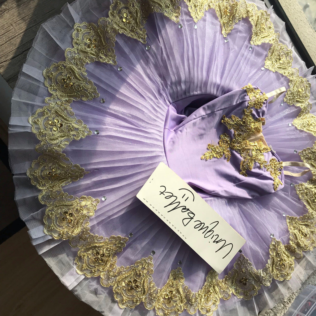 Lilac Purple Golden Trims Classic Ballet TuTu Costume (Unprofessional ...