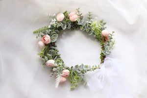Flower Wreath Ballet Tiara Headpiece For Gisele / Cupid