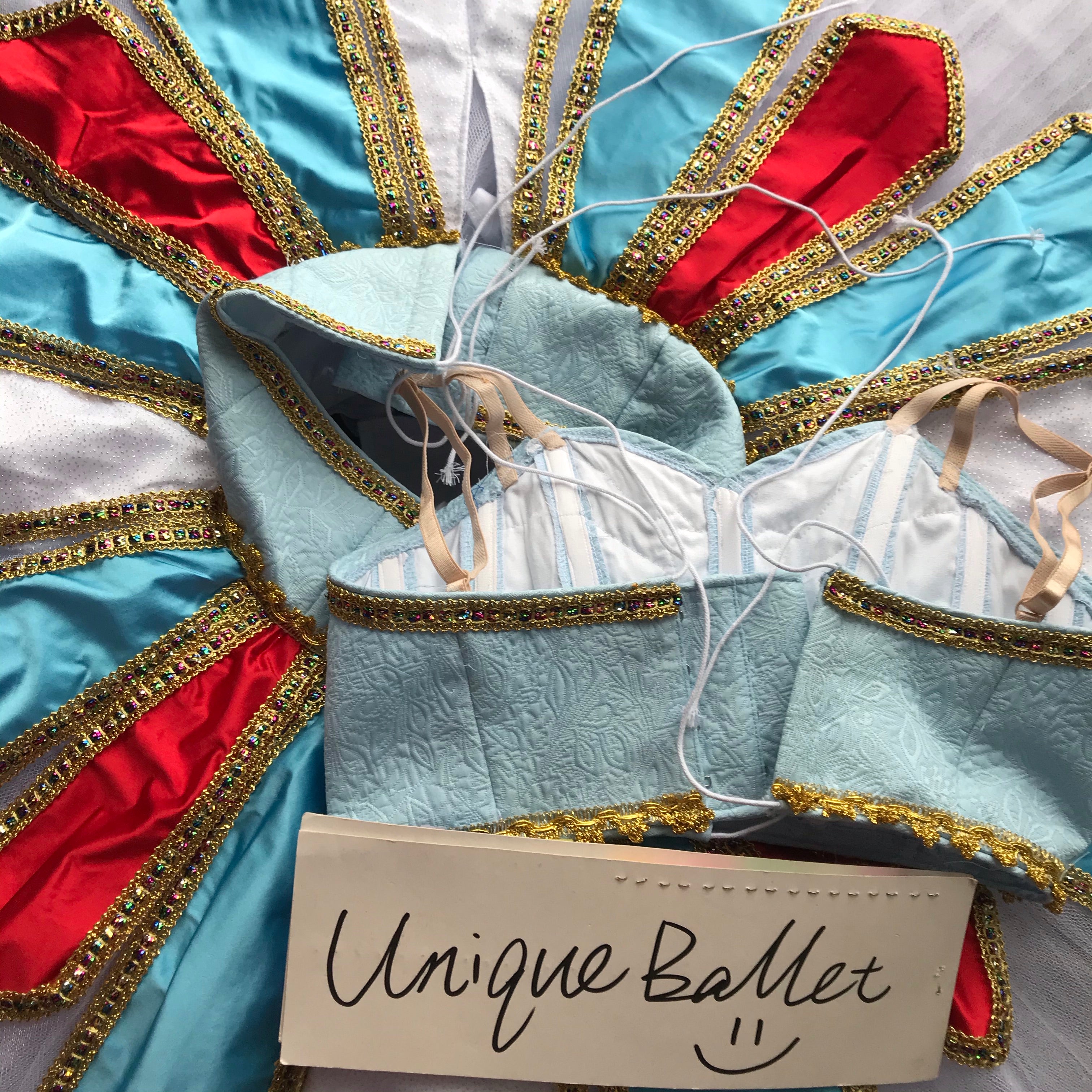 Professional Odalisque Le Corsaire 2 Pieces Light Blue Classic Ballet TuTu Costume With Hooks