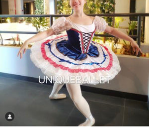 Cost-Effective Pullover Classic Ballet TuTu Stage Costume For The Flames of Paris