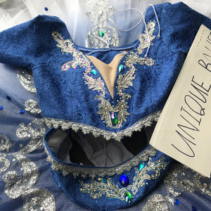 Professional Odalisque Le Corsaire 2 Pieces Blue Classic Ballet TuTu Costume With Hooks
