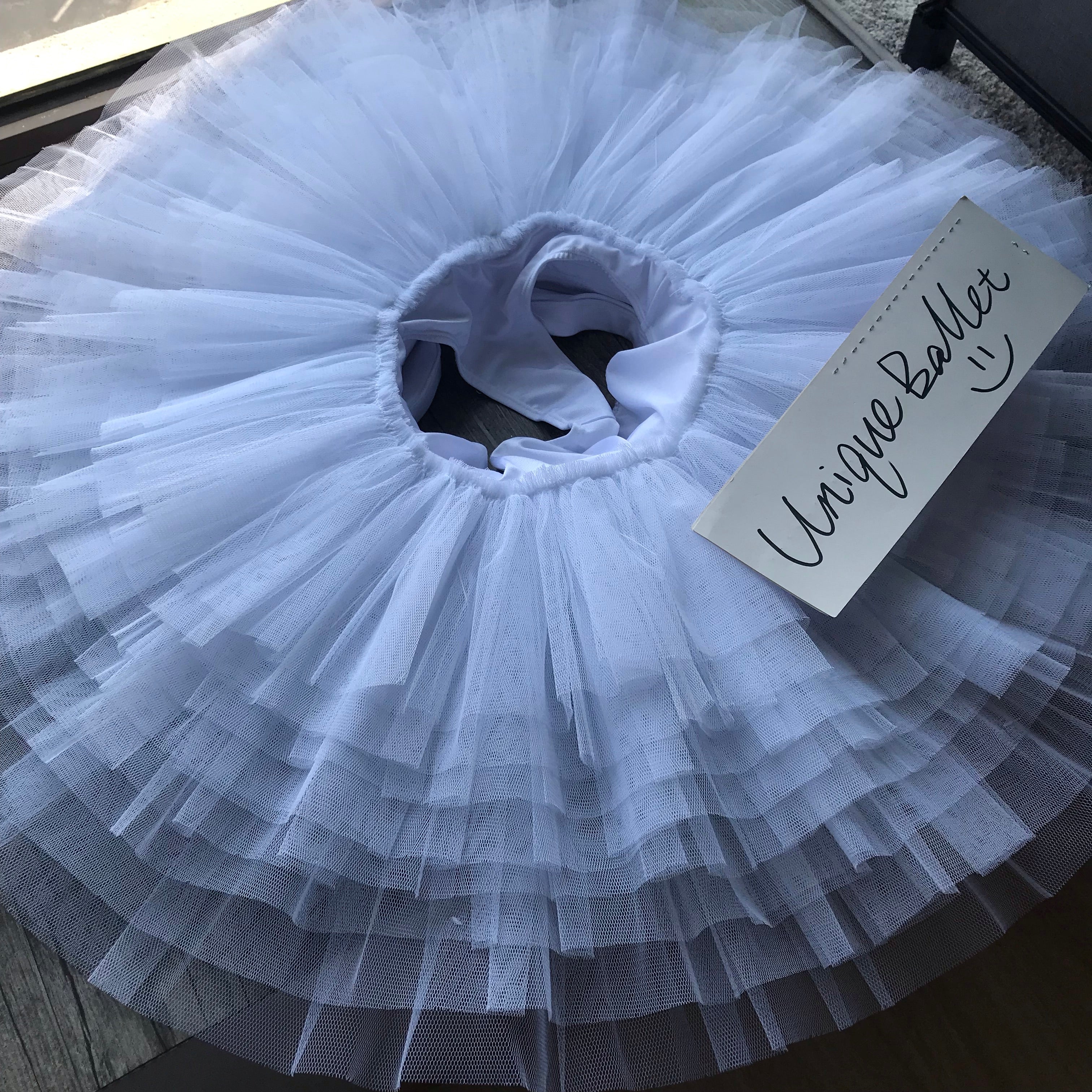 Professional White Ballet Rehearsal TuTu Skirt