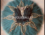 High-end French Style Professional  Green La Esmeralda Classical Ballet TuTu Costume Stage Tutu YAGP