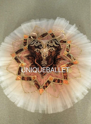 Professional Orange Black La Esmeralda Classical Ballet TuTu Costume