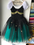 Cost-Effective Black Green La Esmeralda Romantic Ballet TuTu Costume Stage Dance Dress-YL-RESMLADGNBLK