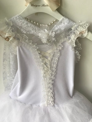 Laurencia Long Romantic Ballet TuTu Costume White Wedding Theme Romantic Long Ballet Dress 2021 Pull On Style