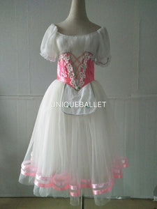 Pink Giselle Professional Romantic Ballet TuTu Long Tutu Dress Costume