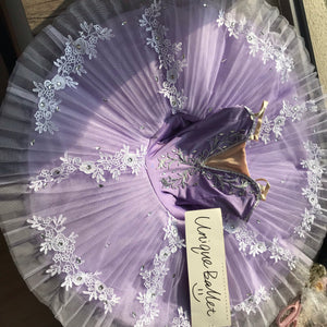 Lilac Purple Floral Classic Ballet TuTu Costume (Unprofessional)-5CLLCWHTROS