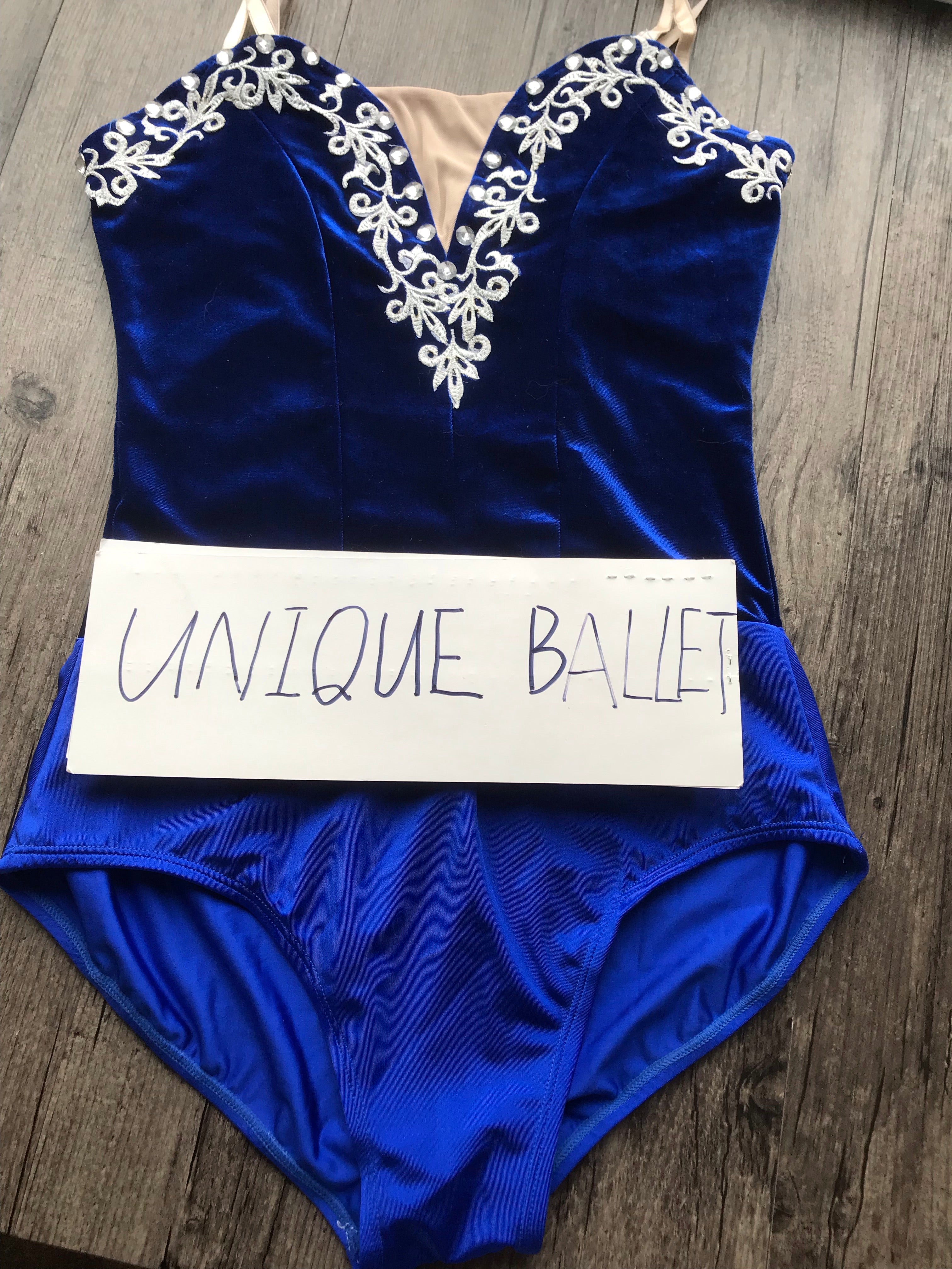 Professional Ballet Dance Blue Leotard Ballet Practice Wear (Customized Size)