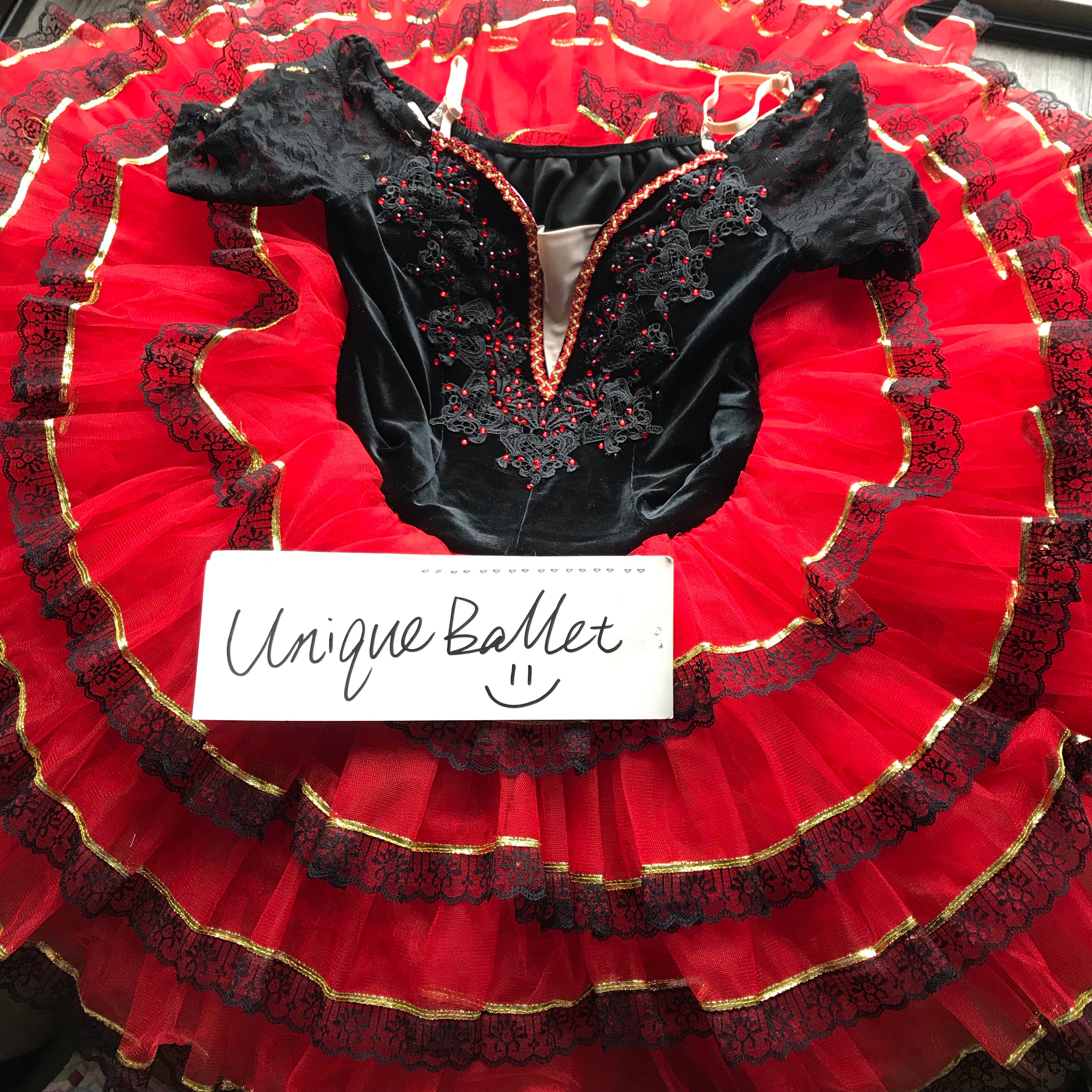 Professional Don Quixote Ballet Classical Tutu Costume Red Kitri Act 2 Variation Ballet Stage Costume