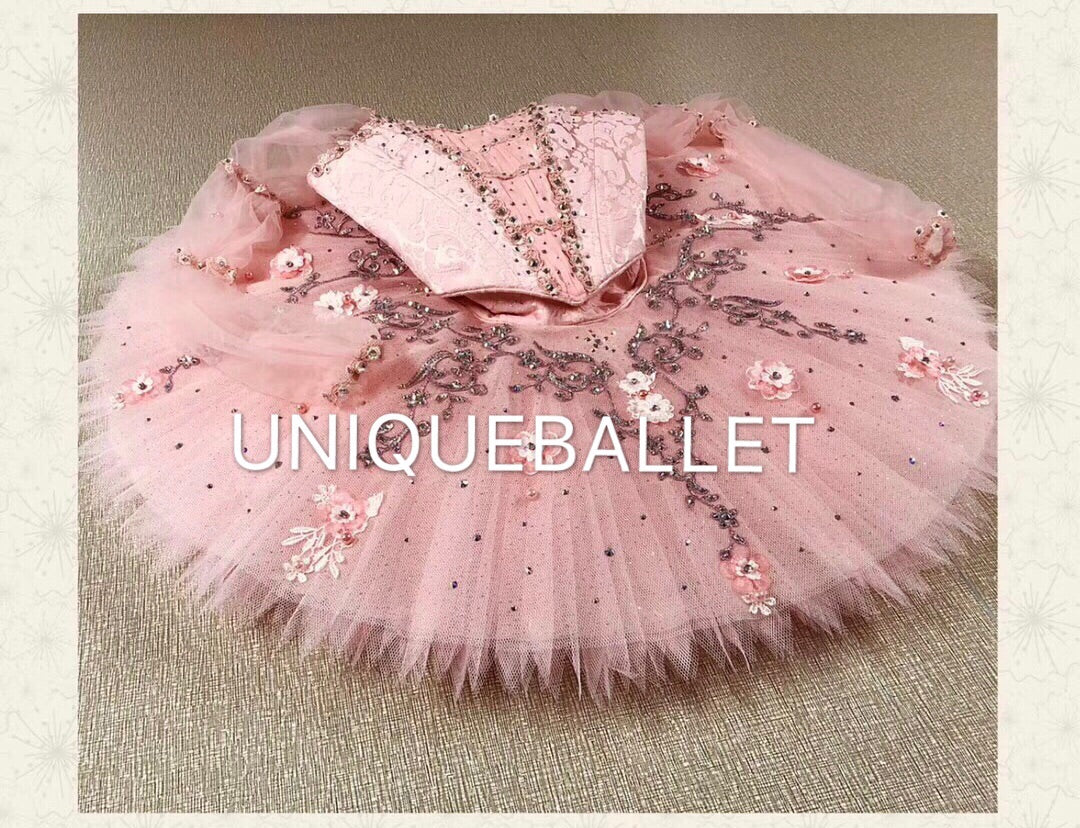 High-end French Style Professional Pink Sleeping Beauty Classical Ballet TuTu Costume Stage Tutu YAGP
