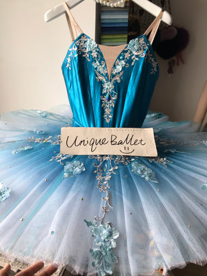 Professional Blue Bird Princess Of Florine Sleeping Beauty Cinderella Classical Ballet Costume Platter Tutu Stage Dancewear With Hooks