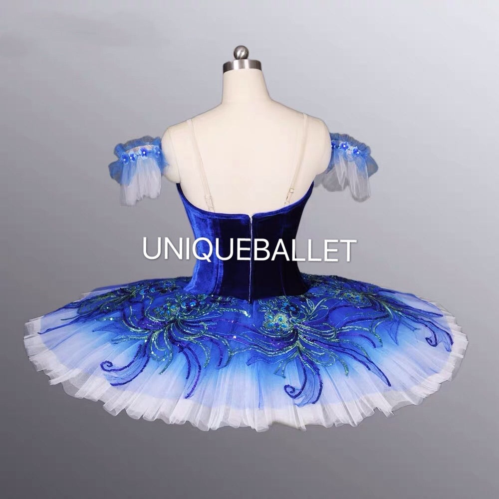 Professional Royal Blue Ballet Costume Blue Bird Princess Florine Ballet Stage Costume Classical Platter Tutu YAGP Dance wear