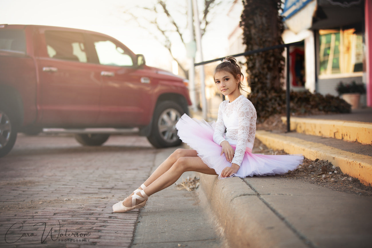 Professional Pink Ombre Ballet Rehearsal TuTu Skirt Ombré Practice Tutu