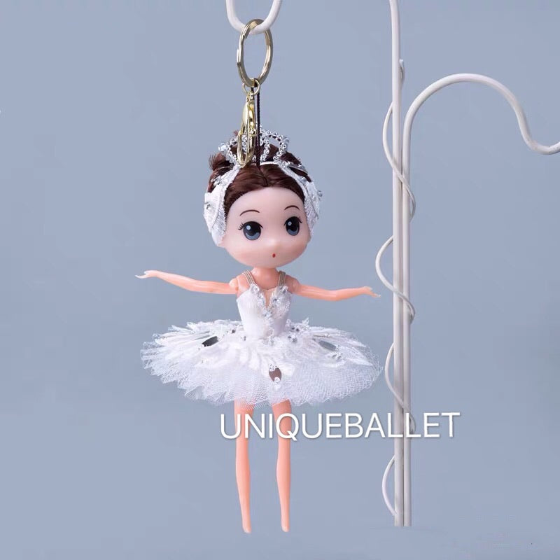 Gift For Ballerina White Swan Lake Odette Ballet Doll Key Chain Gift For Ballet Lovers