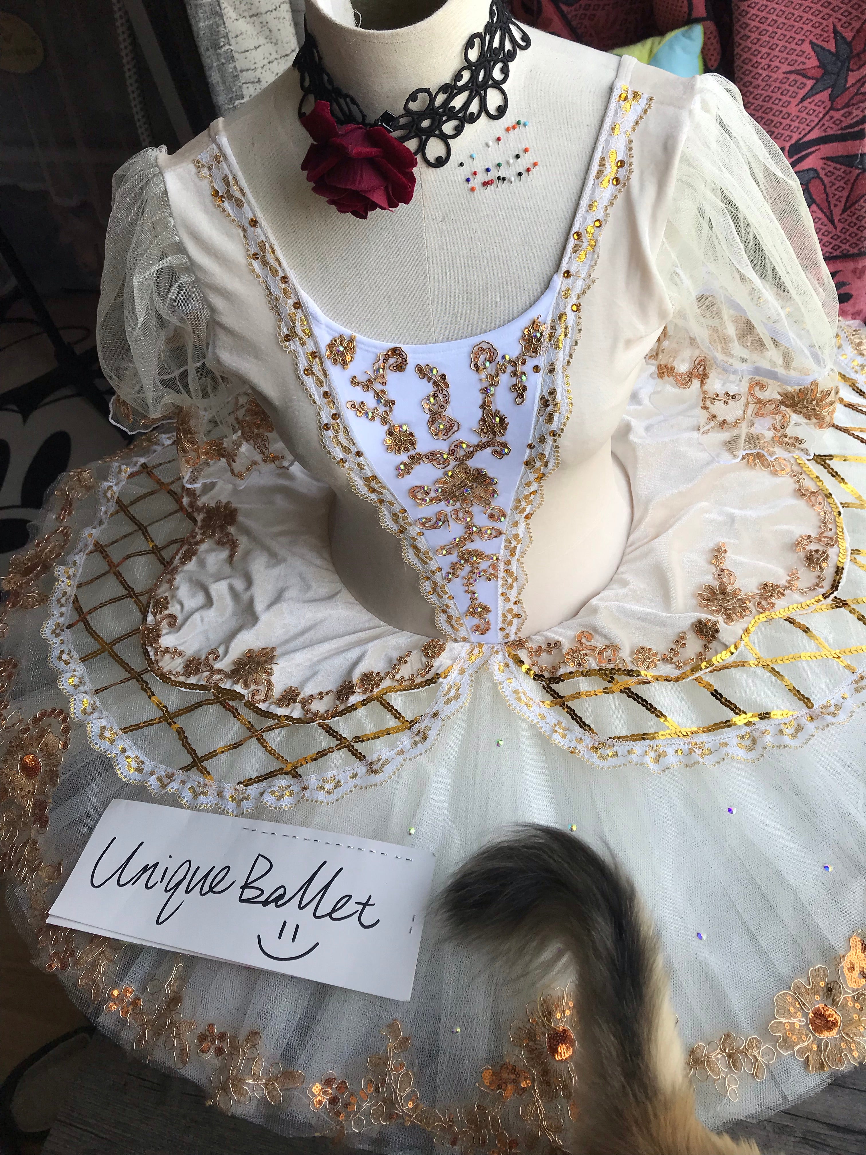 Cost-Effective Professional Raymonda Champagne Classic Ballet Costume Platter Princess Aurora Sleeping Beauty Ivory Sugar Plum Fairy StageTutu